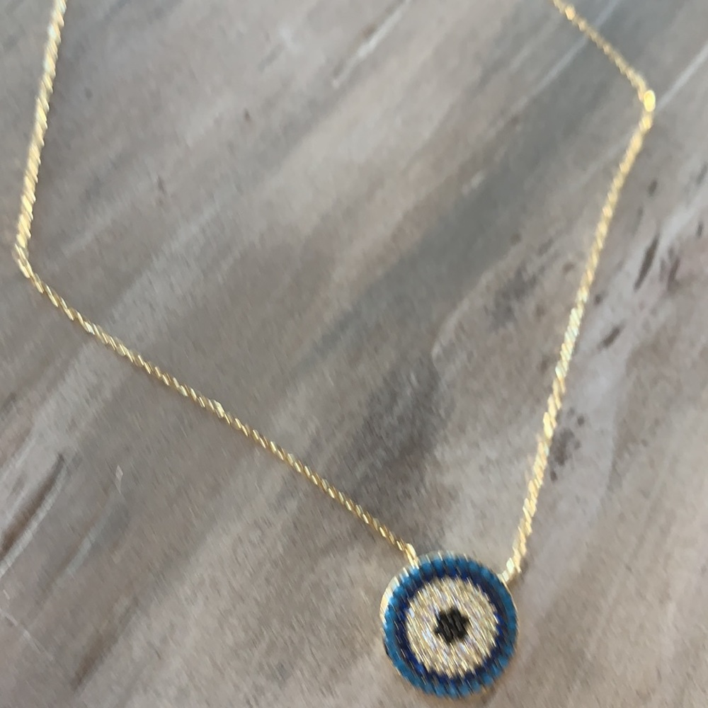 Anthropologie evil eye necklace brand new - Picture 6 of 10